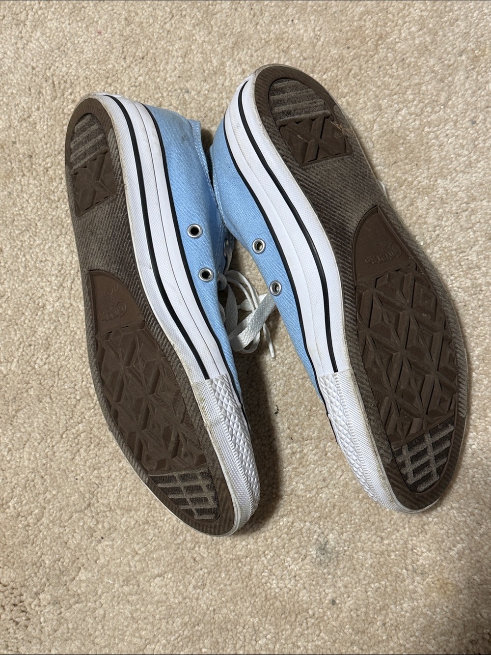 Converse Light Blue Low Top Canvas Sneakers - Picture 2 of 4